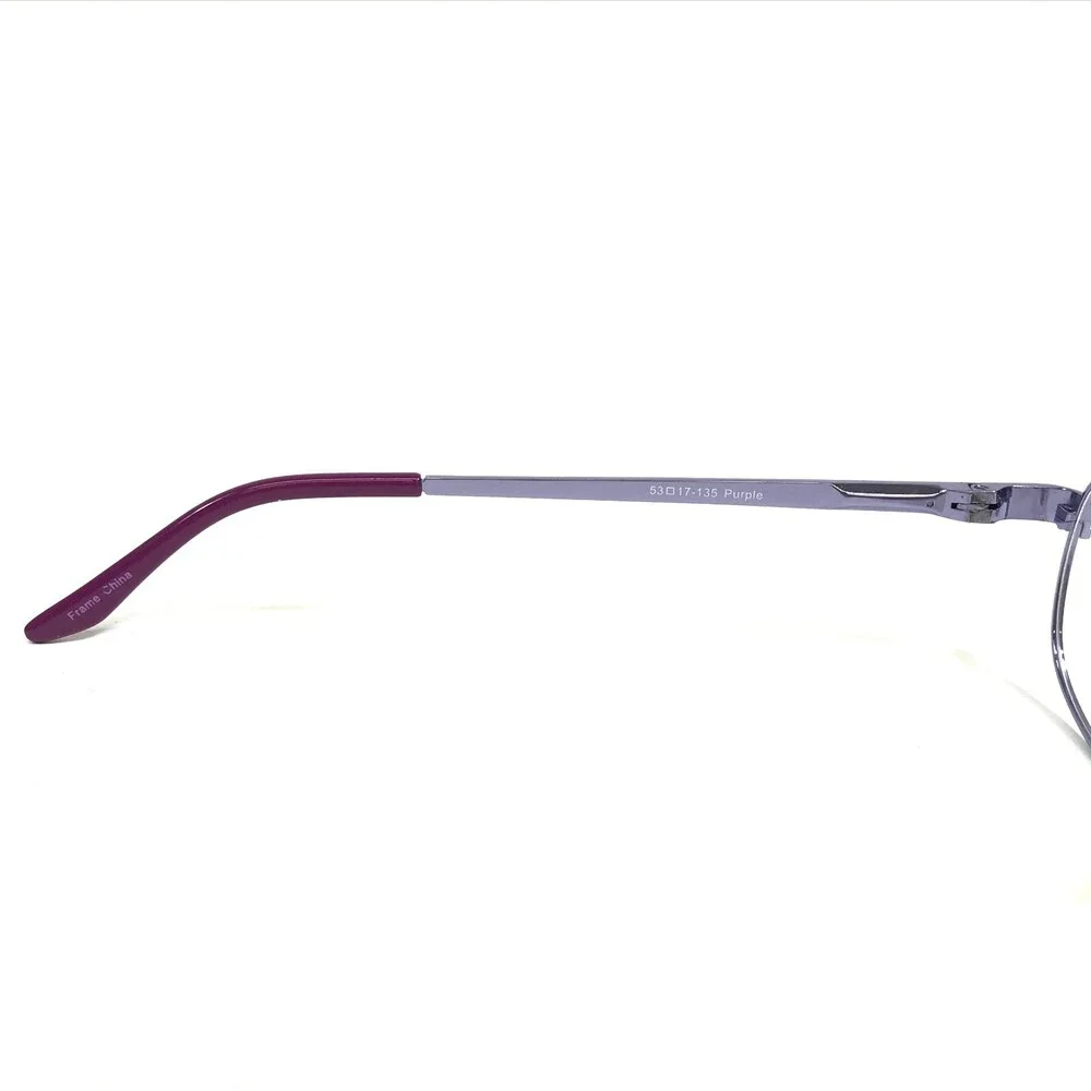 Jubilee Eyeglasses Frames Shiny Purple Oval Full Wire Rim 53-17-135